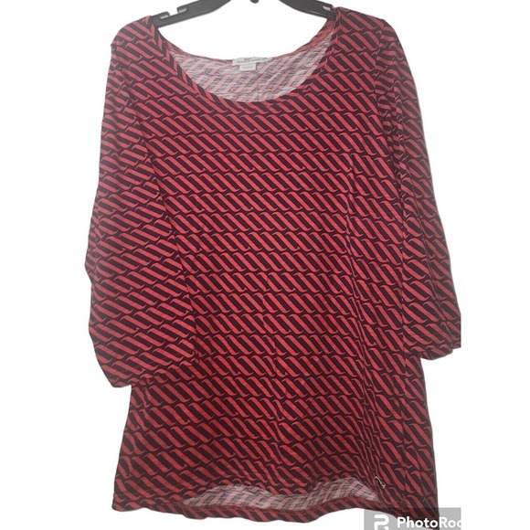 Vineyard Vines‎ Knit Dress Geometric Print Casual 3/4 Sleeve XL - Picture 1 of 6